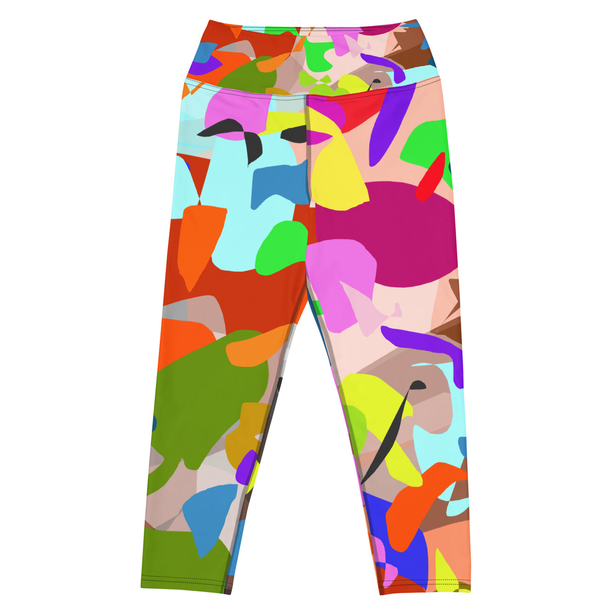 Yoga Capri Leggings - Cuban Salsa Collection