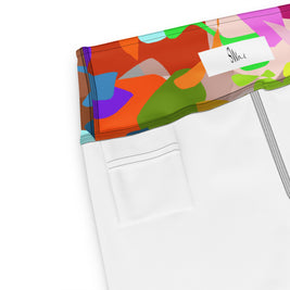 Yoga Capri Leggings - Cuban Salsa Collection