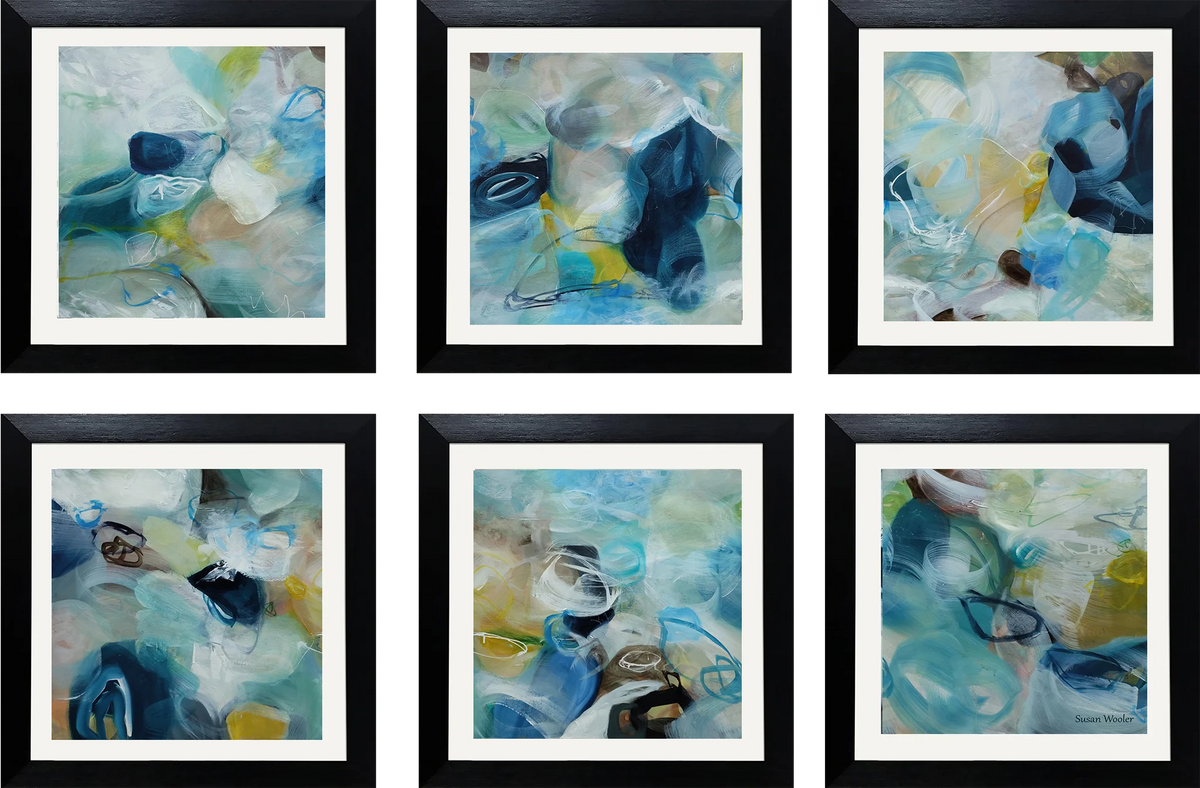 Set of Six Mini Art Prints - Sea Spray