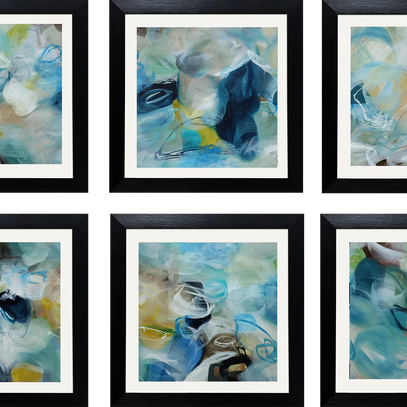 Set of Six Mini Art Prints - Sea Spray