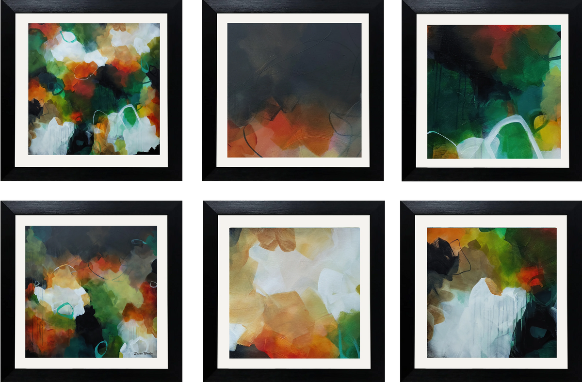 Set of Six Mini Art Prints - Earth Rhythms