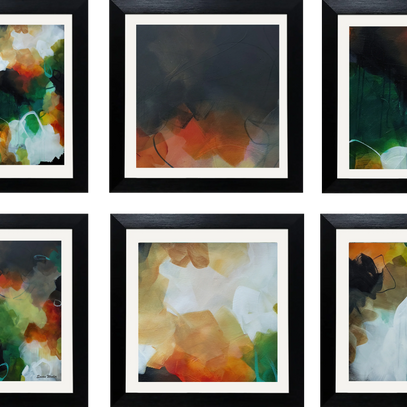 Set of Six Mini Art Prints - Earth Rhythms