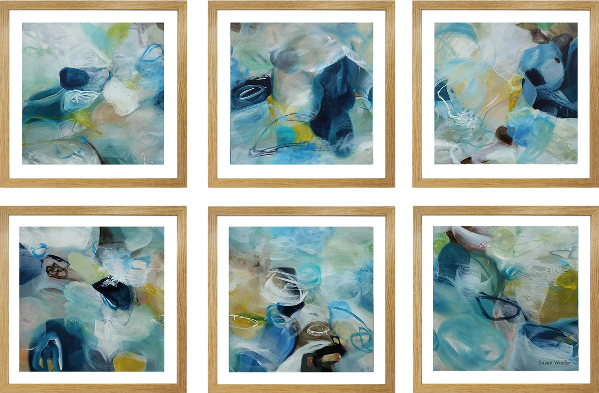 Set of Six Mini Art Prints - Sea Spray