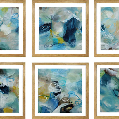 Set of Six Mini Art Prints - Sea Spray