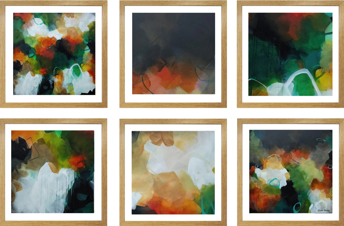 Set of Six Mini Art Prints - Earth Rhythms