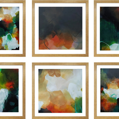 Set of Six Mini Art Prints - Earth Rhythms