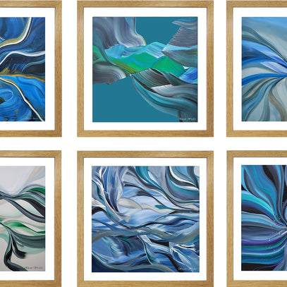 Set of Six Mini Art Prints - Ebb & Flow