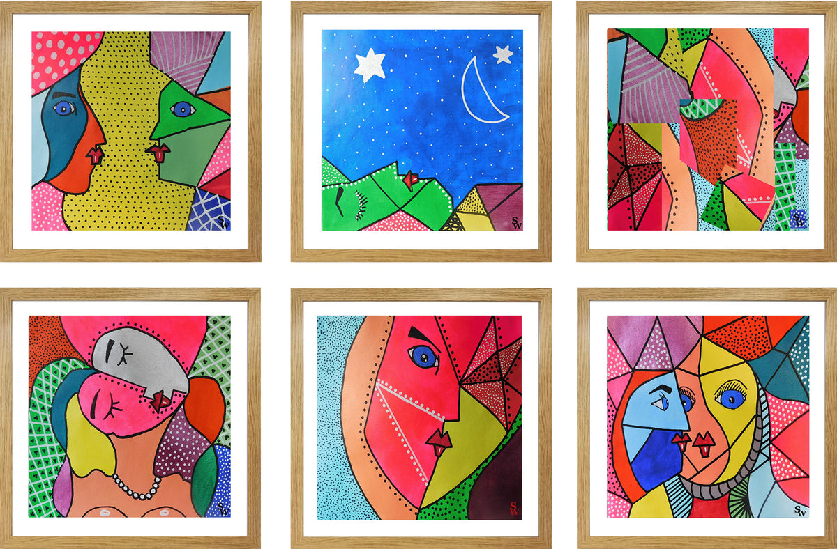 Set of Six Mini Art Prints - The Cubist Confessions