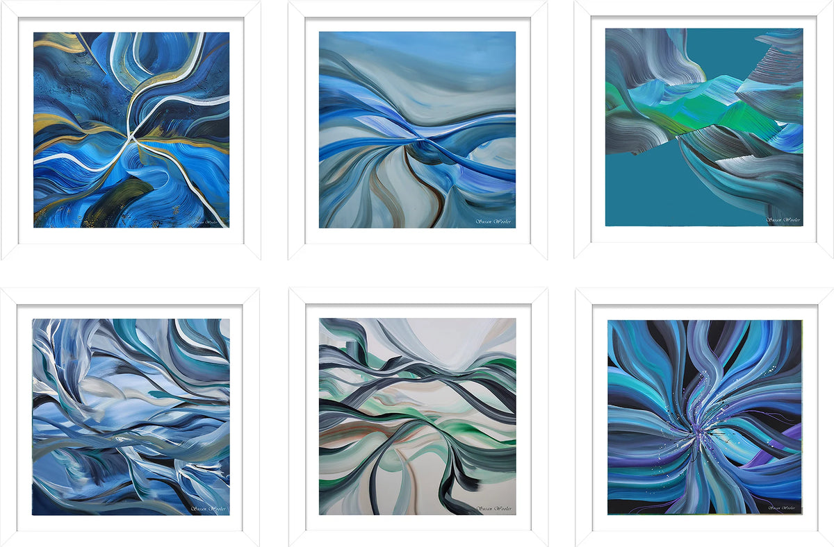 Set of Six Mini Art Prints - Ebb & Flow