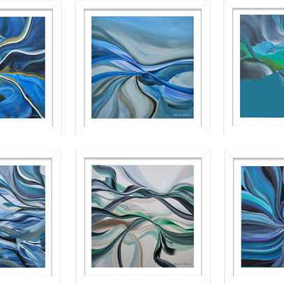 Set of Six Mini Art Prints - Ebb & Flow