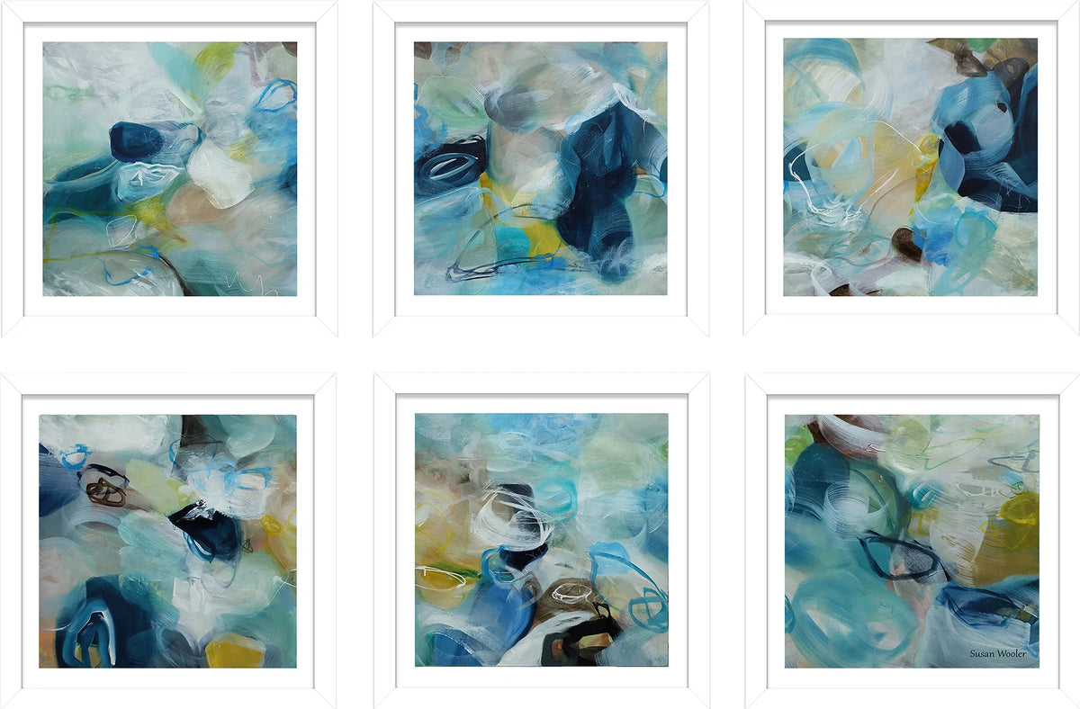 Set of Six Mini Art Prints - Sea Spray