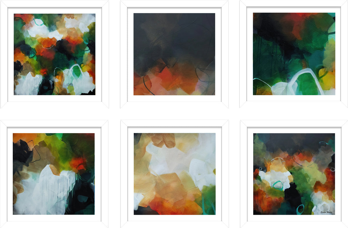 Set of Six Mini Art Prints - Earth Rhythms