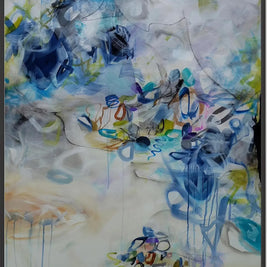 Exhaled Emotions II - Framed Canvas Print by Susan Wooler
