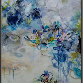 Exhaled Emotions II - Framed Canvas Print by Susan Wooler