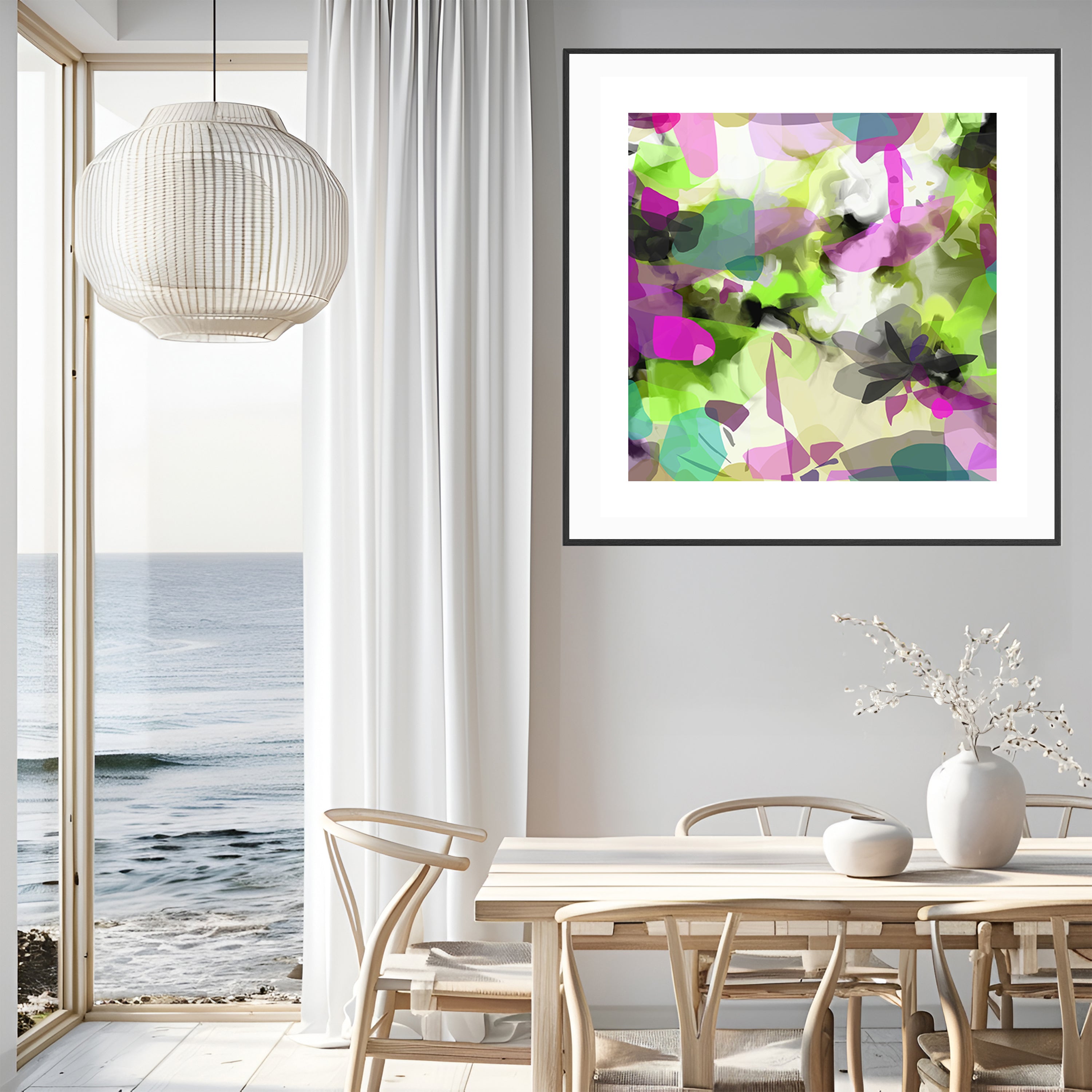 Tropical Palm II - Framed Print on Paper by Susan Wooler