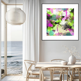 Tropical Palm II - Framed Print on Paper by Susan Wooler