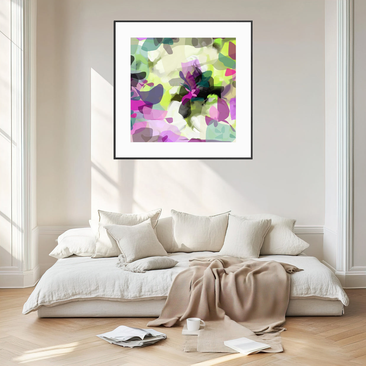 Tropical Palm I - Framed Print on Paper by Susan Wooler