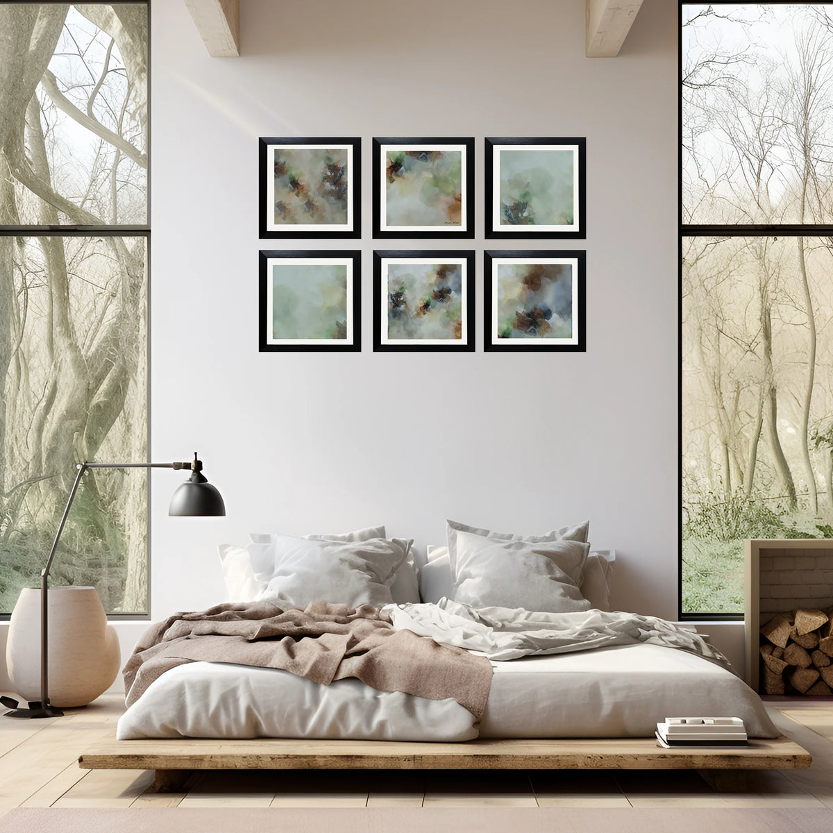Set of Six Mini Art Prints - Morning Mist