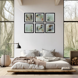 Set of Six Mini Art Prints - Morning Mist