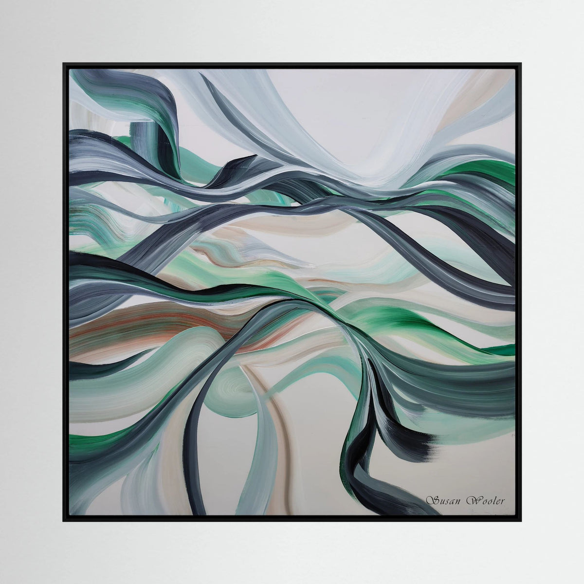 Undulation - Framed Canvas Print
