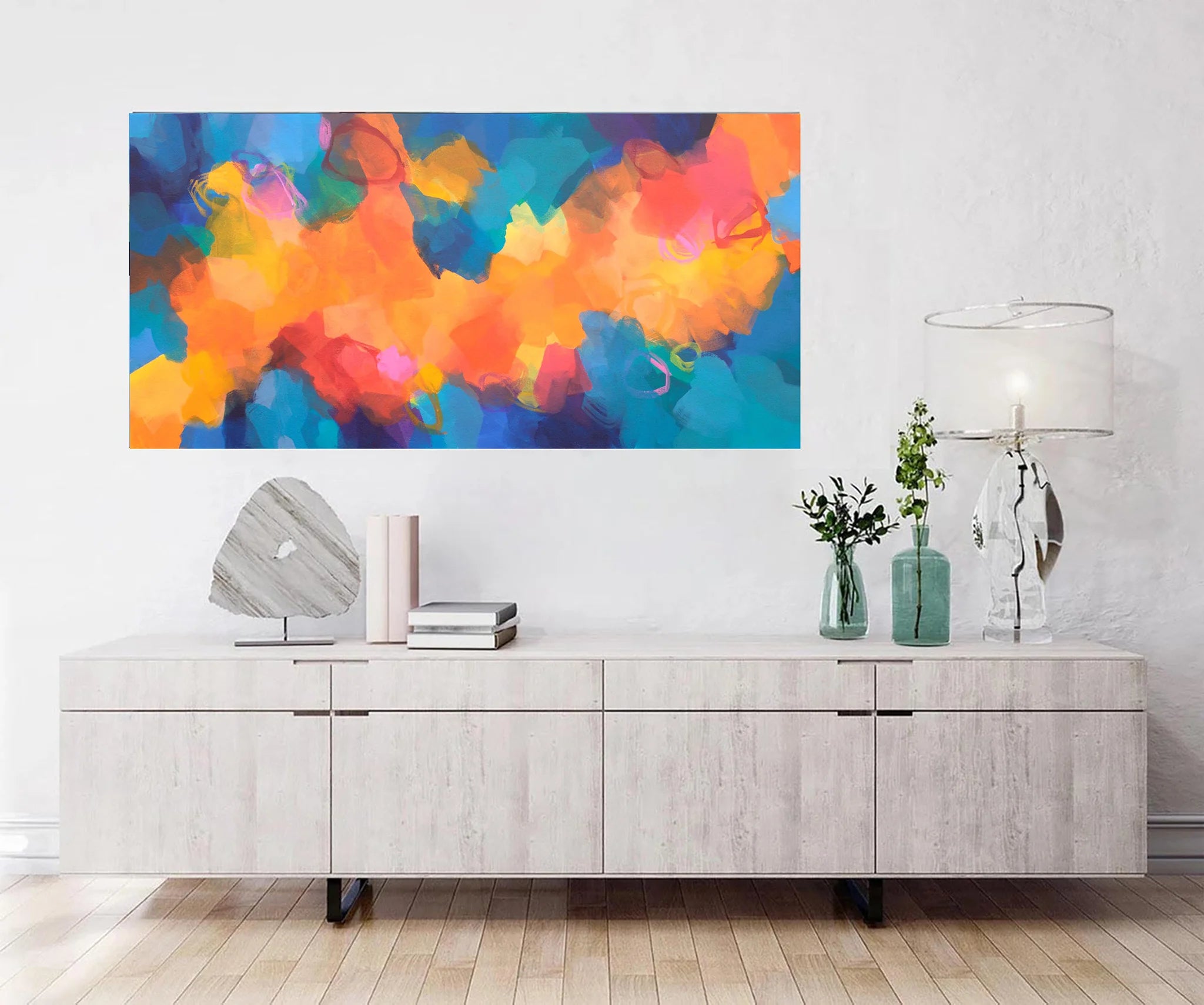 Colouful abstract painting