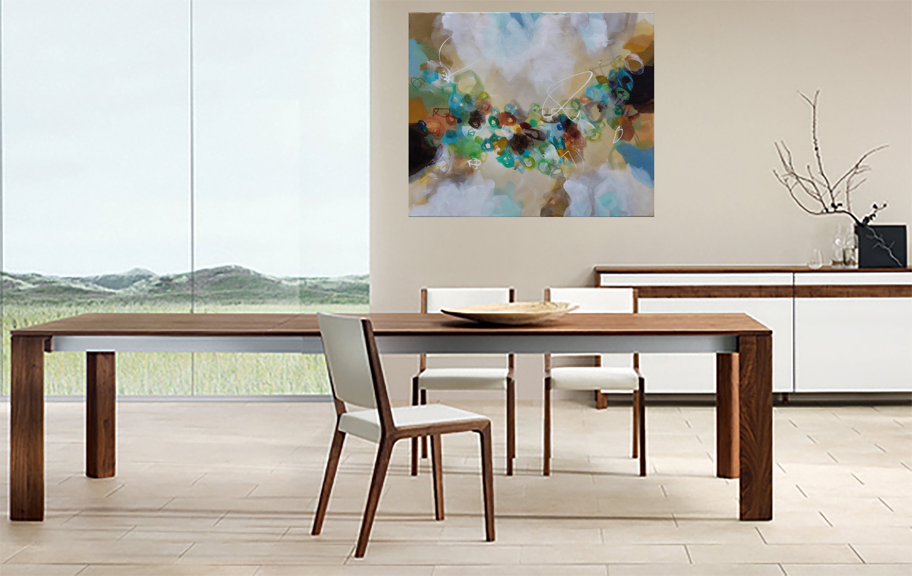 Golden Nectar III - Original Painting by Susan Wooler