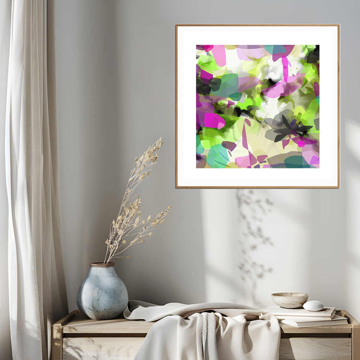 Tropical Palm II - Framed Print on Paper by Susan Wooler