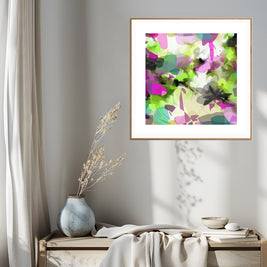 Tropical Palm II - Framed Print on Paper by Susan Wooler