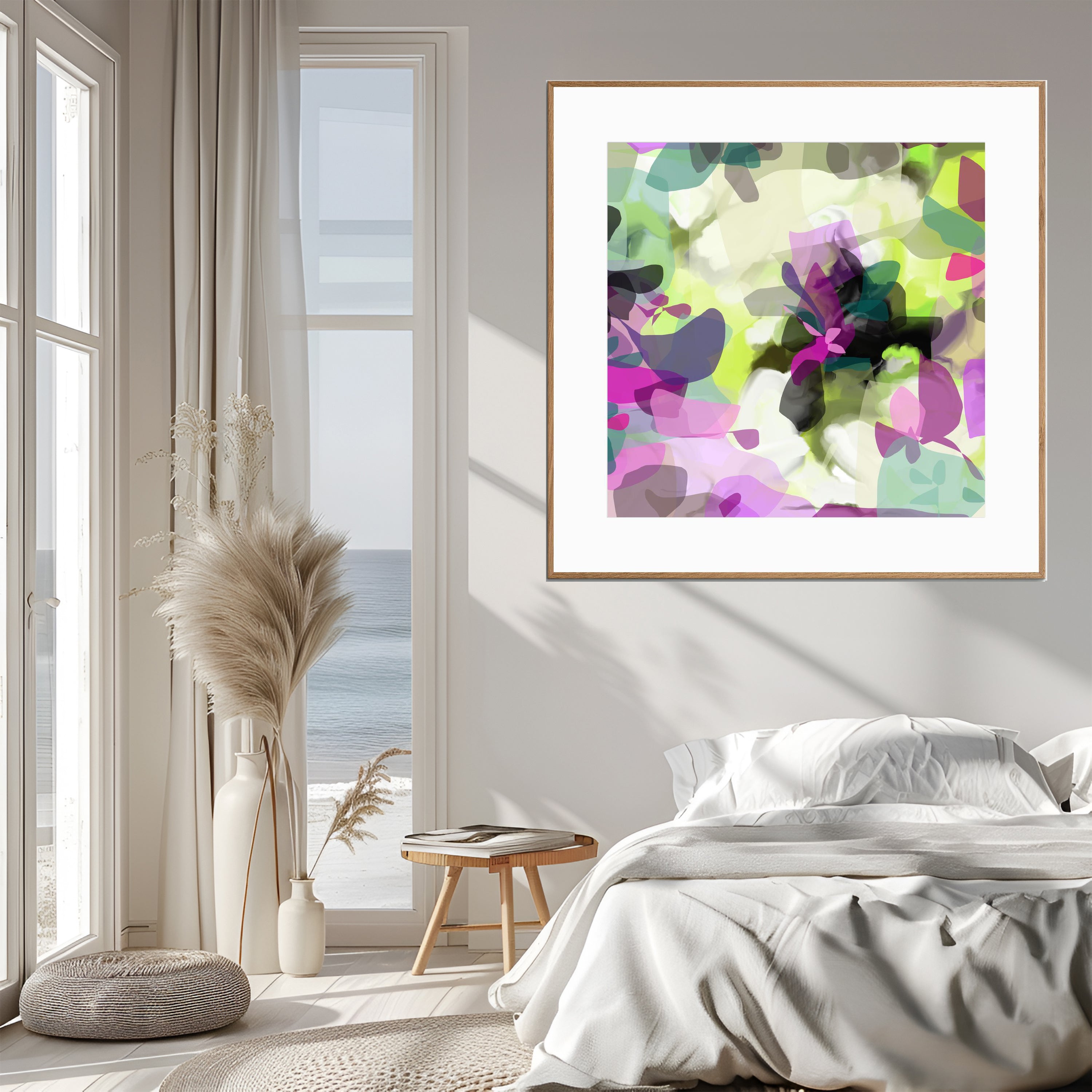 Tropical Palm I - Framed Print on Paper by Susan Wooler