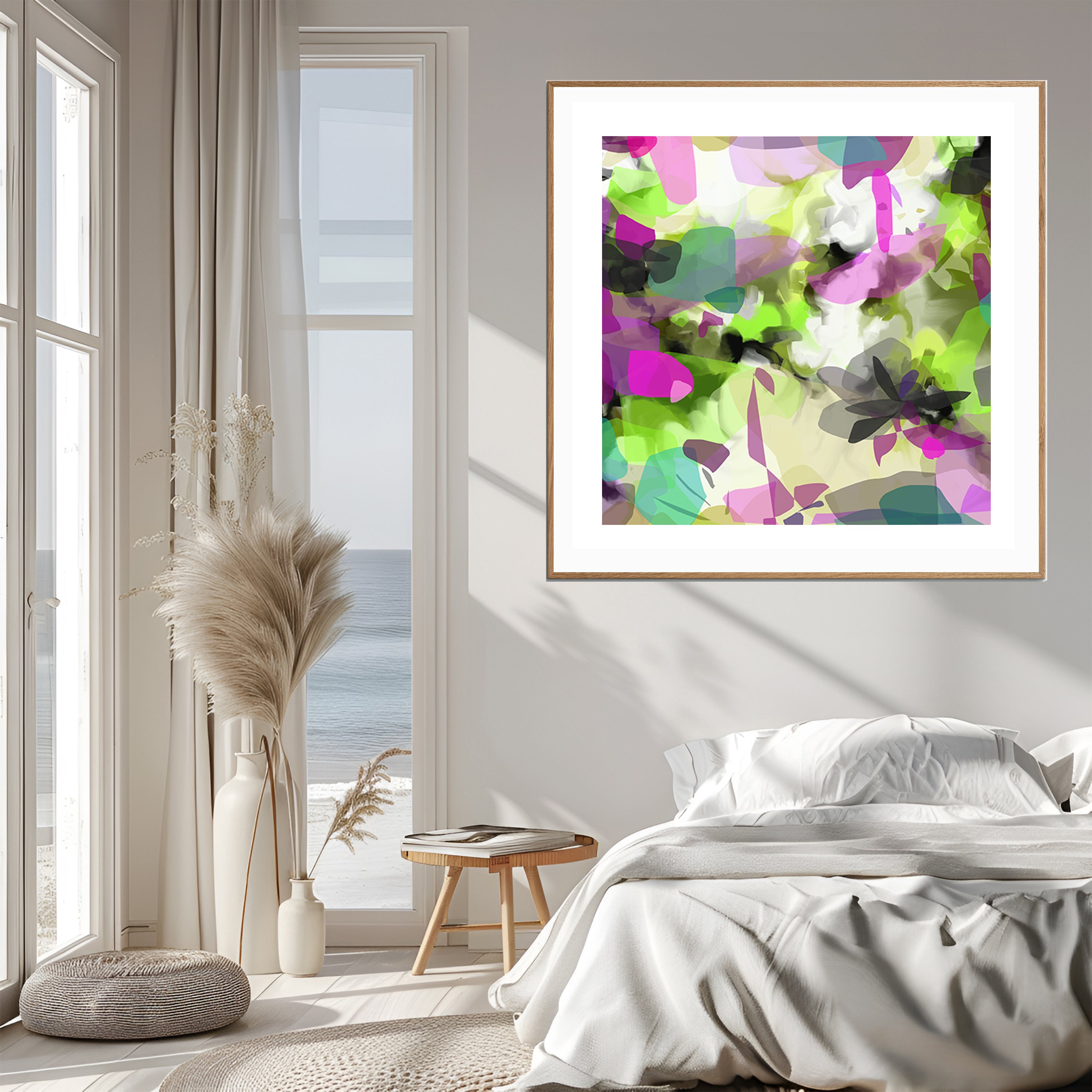 Tropical Palm II - Framed Print on Paper by Susan Wooler