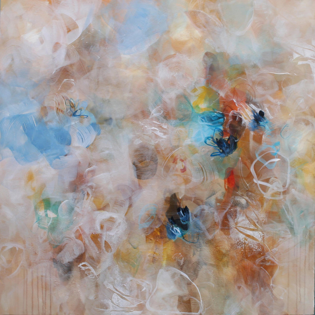 Sound of the raindrops - Original Painting by Susan Wooler
