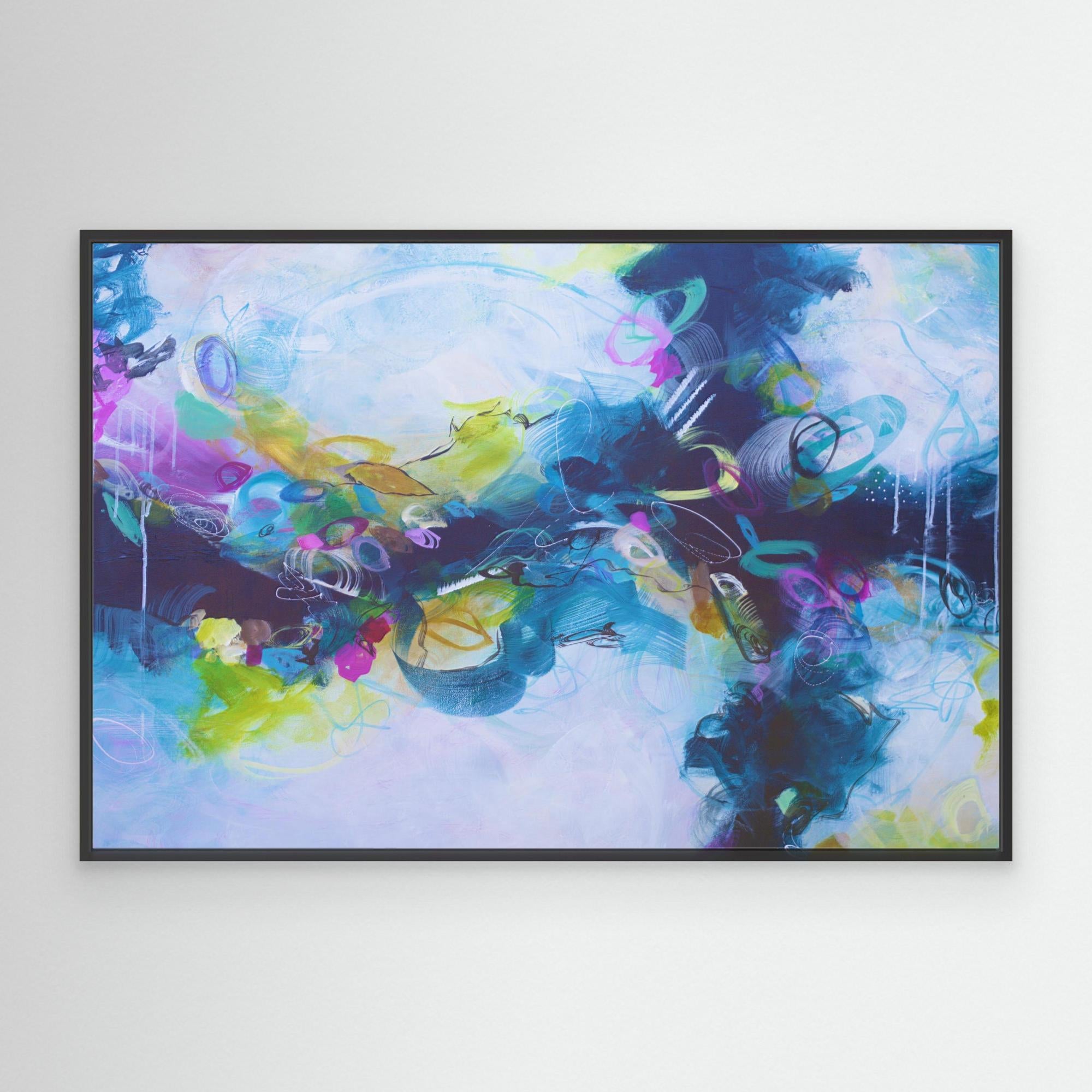 Wild Nights - Framed Canvas Print by Susan Wooler