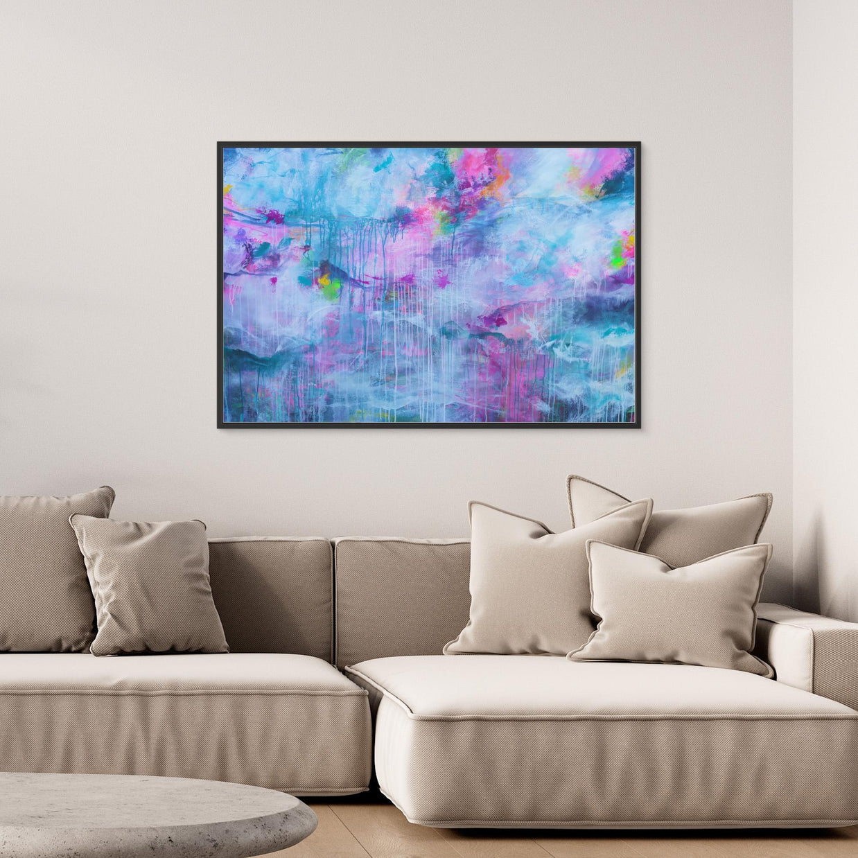 Rainfall  - Framed Canvas Print by Susan Wooler