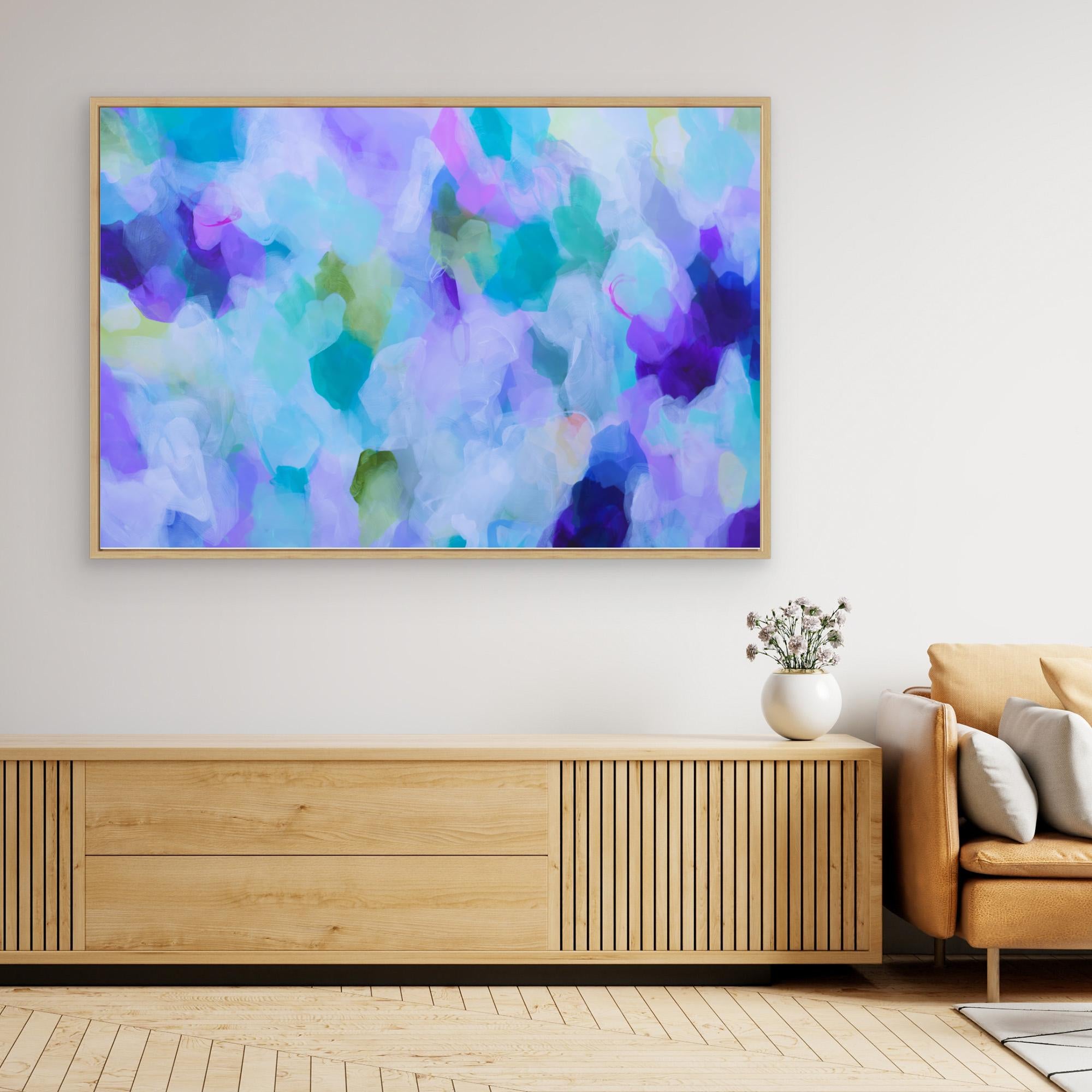 Lavender Dreams - Framed Canvas Print by Susan Wooler