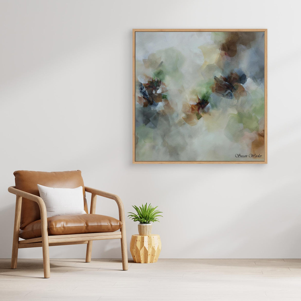 Earth Echoes - Framed Canvas Print by Susan Wooler