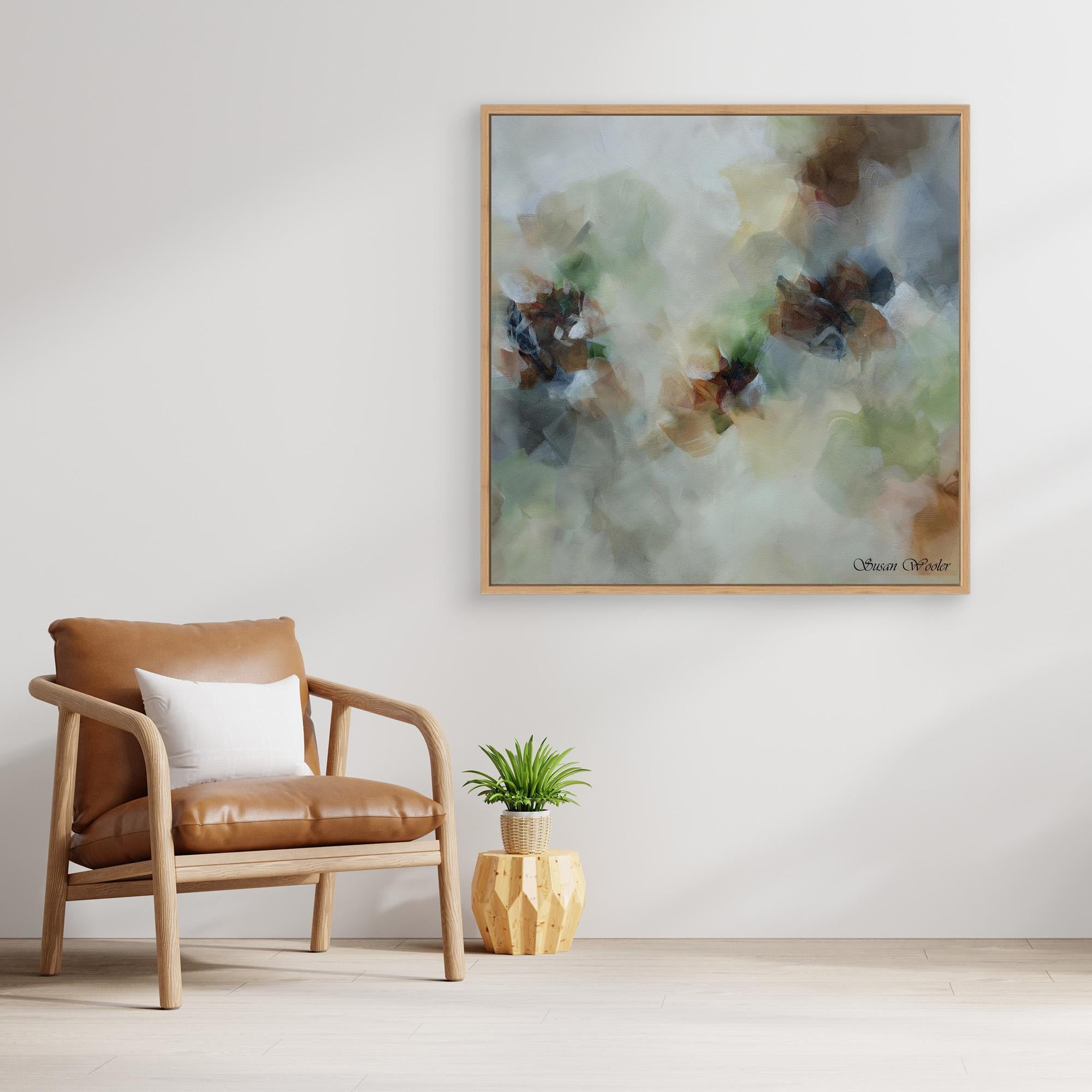 Earth Echoes - Framed Canvas Print by Susan Wooler