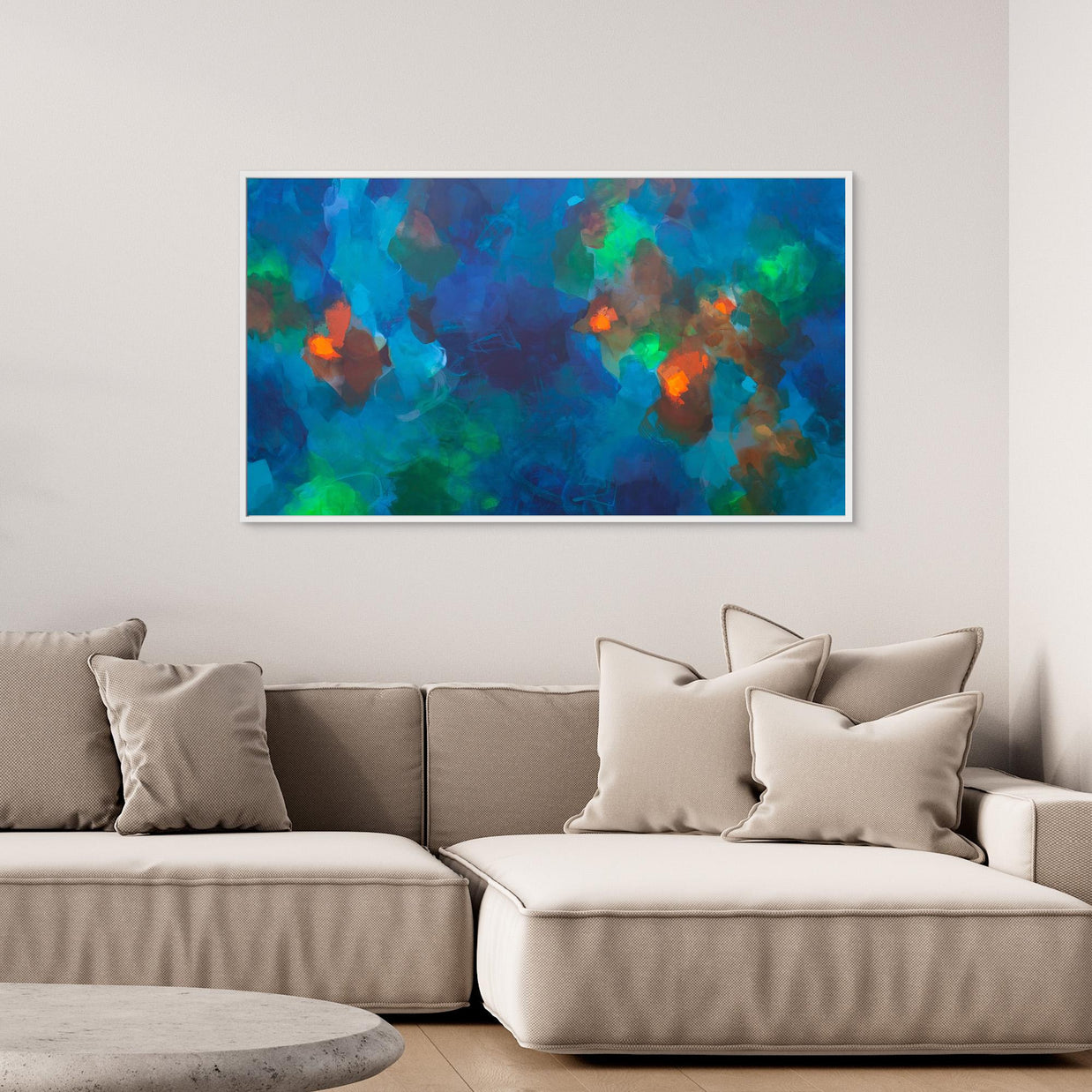 Living by the River - Framed Canvas Print by Susan Wooler