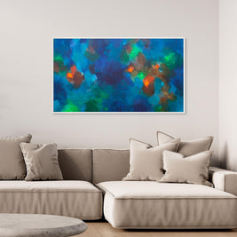 Living by the River - Framed Canvas Print by Susan Wooler