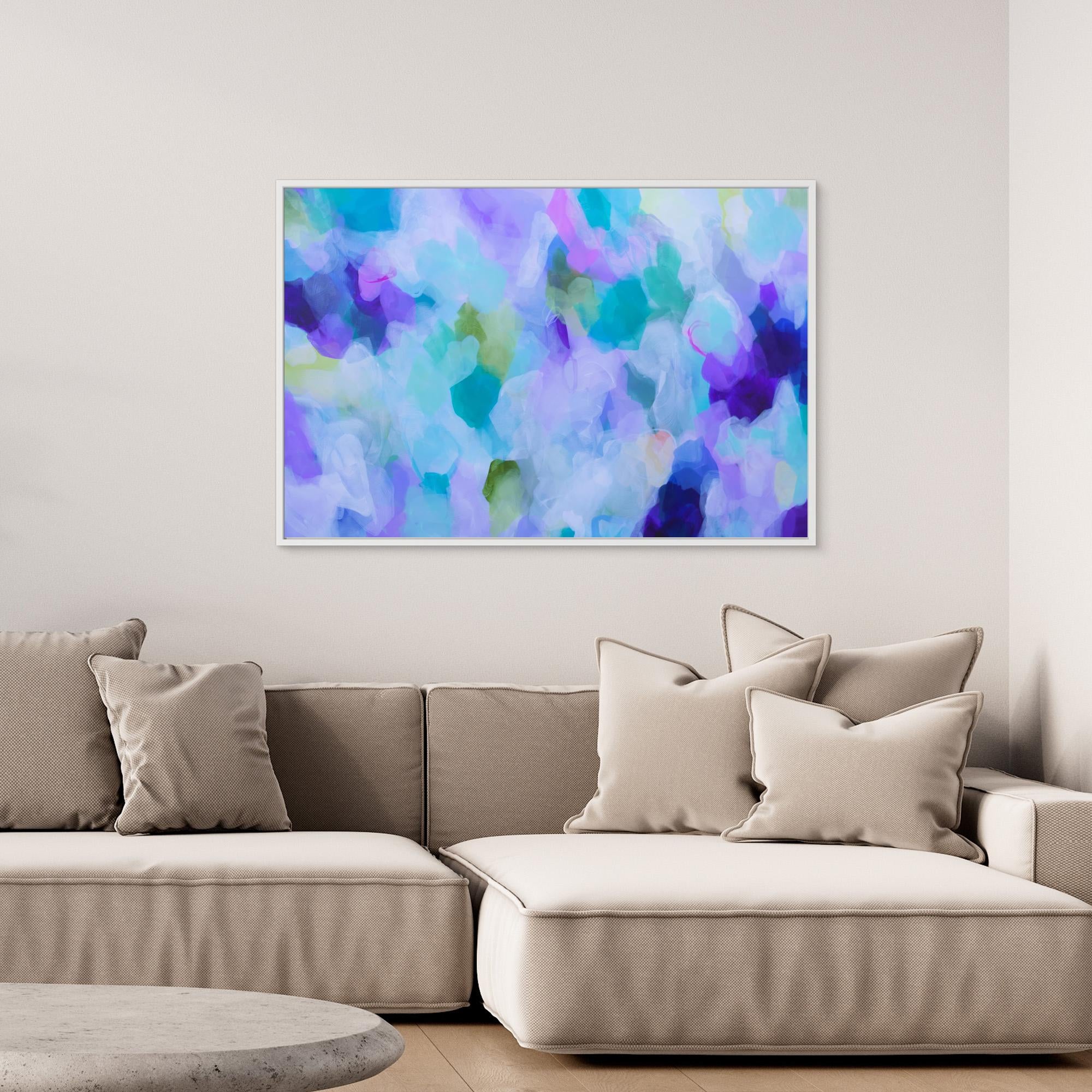Lavender Dreams - Framed Canvas Print by Susan Wooler