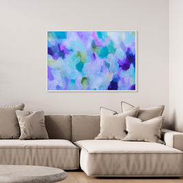 Lavender Dreams - Framed Canvas Print by Susan Wooler