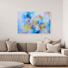 A thousand moments - Framed Canvas Print by Susan Wooler