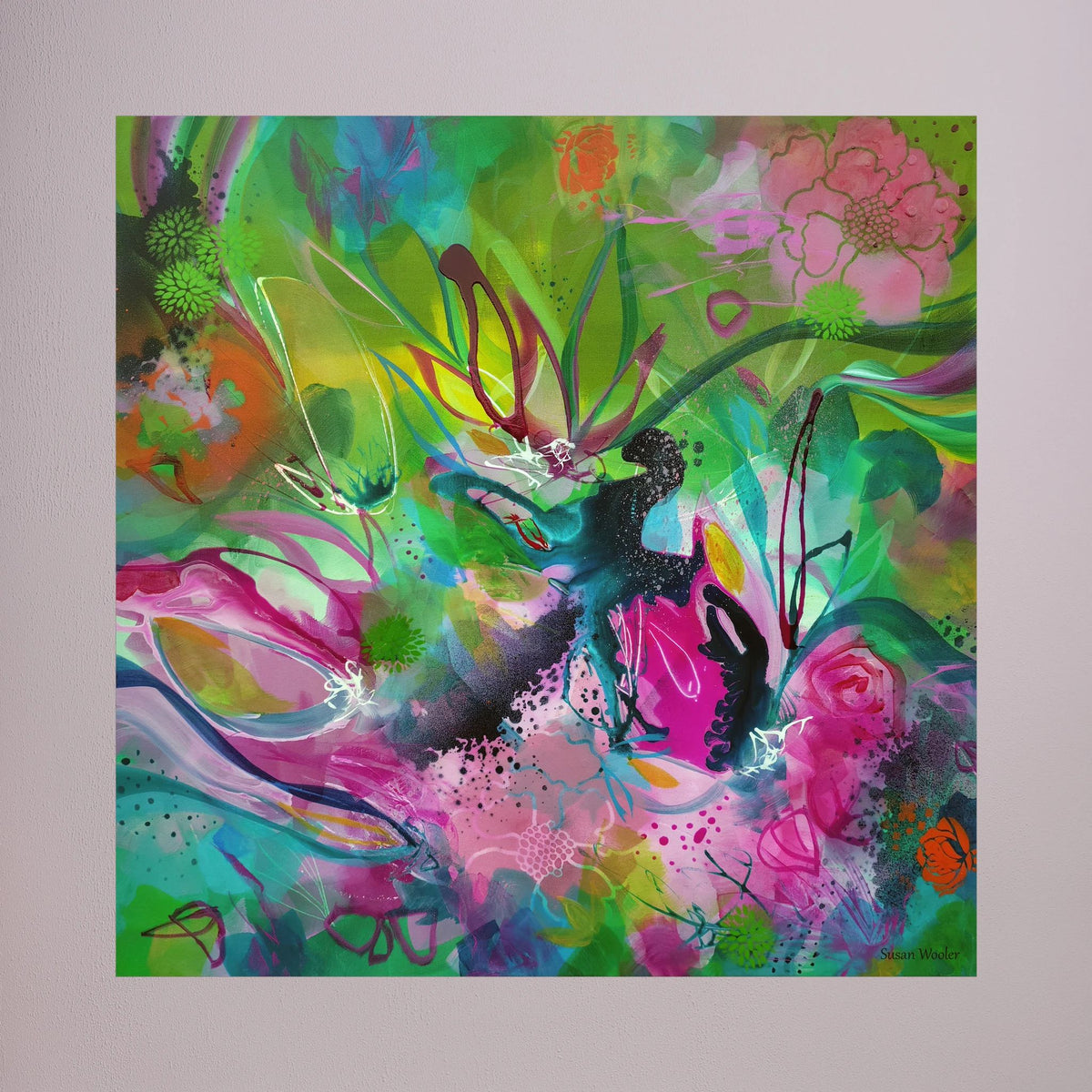 Free as the Wildflowers - Framed Canvas Print