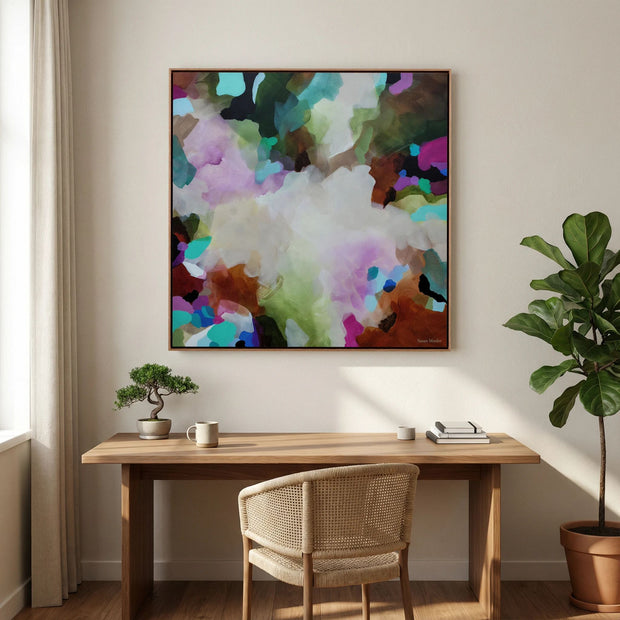 Movement in Colour - Framed Canvas Print