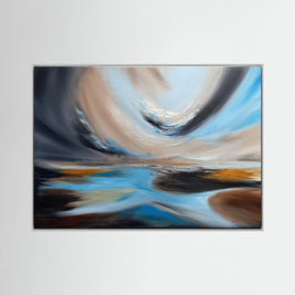 Stillness in the Drift - Framed Canvas Print