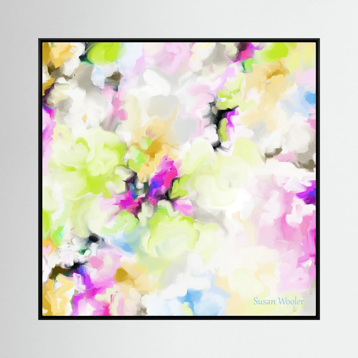 Whispering Petals - Framed Canvas Print