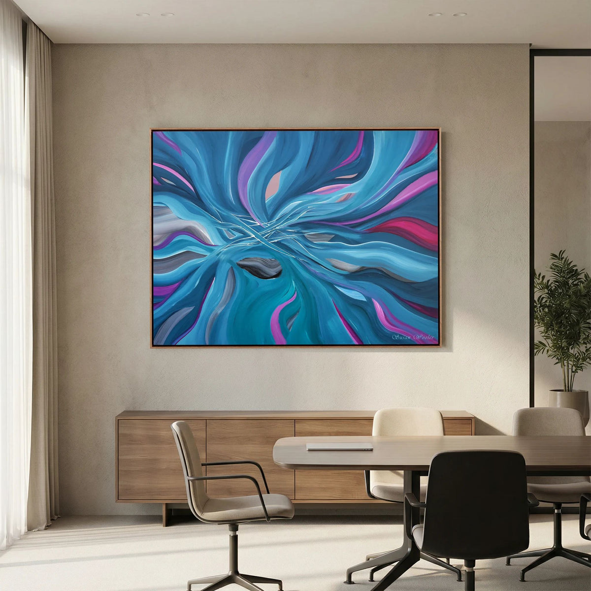 Luminescence - Framed Canvas Print