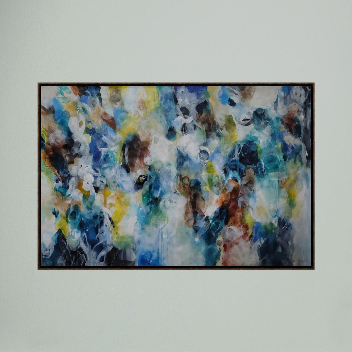 Coastal Whispers - Framed Canvas Print