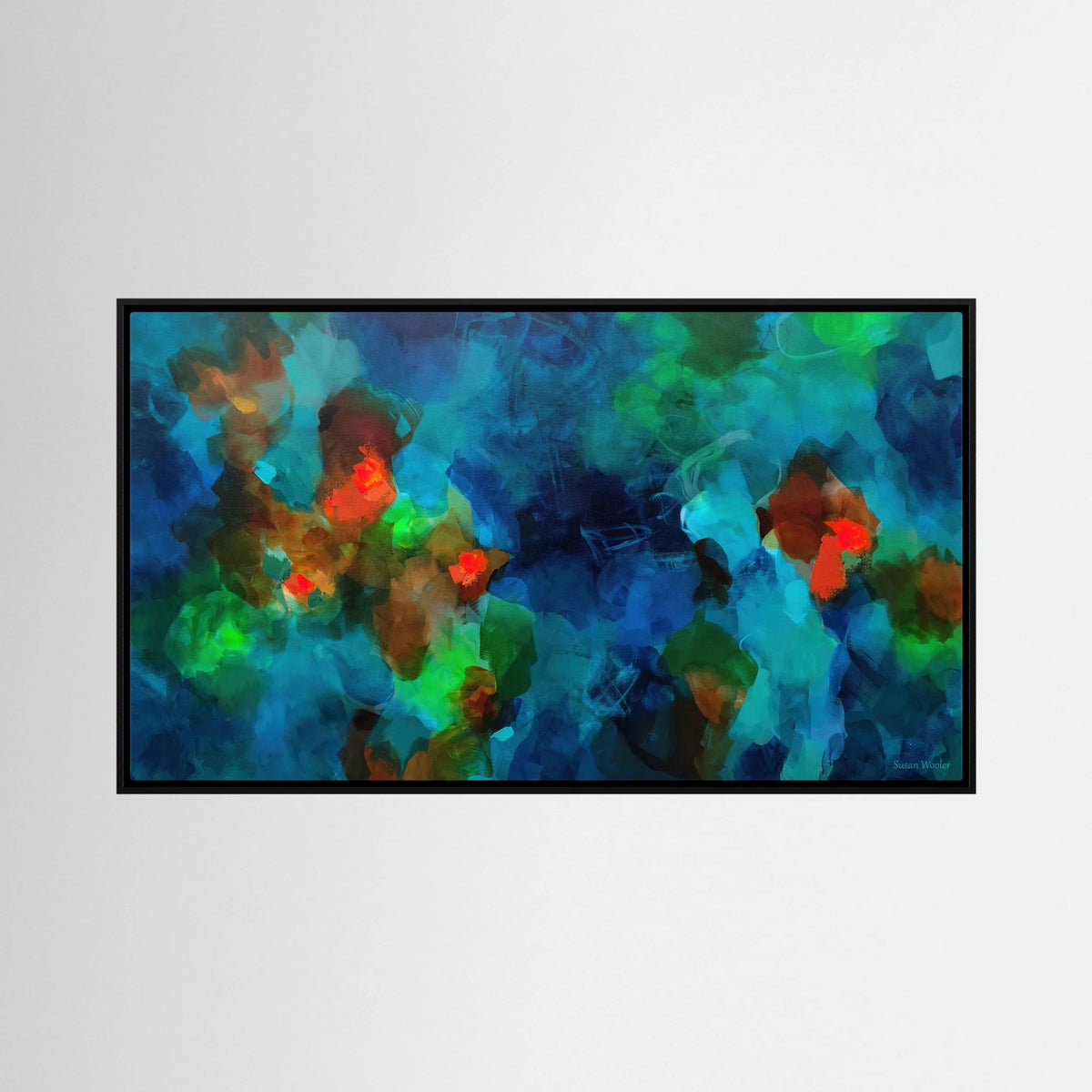 Living by the River - Framed Canvas Print
