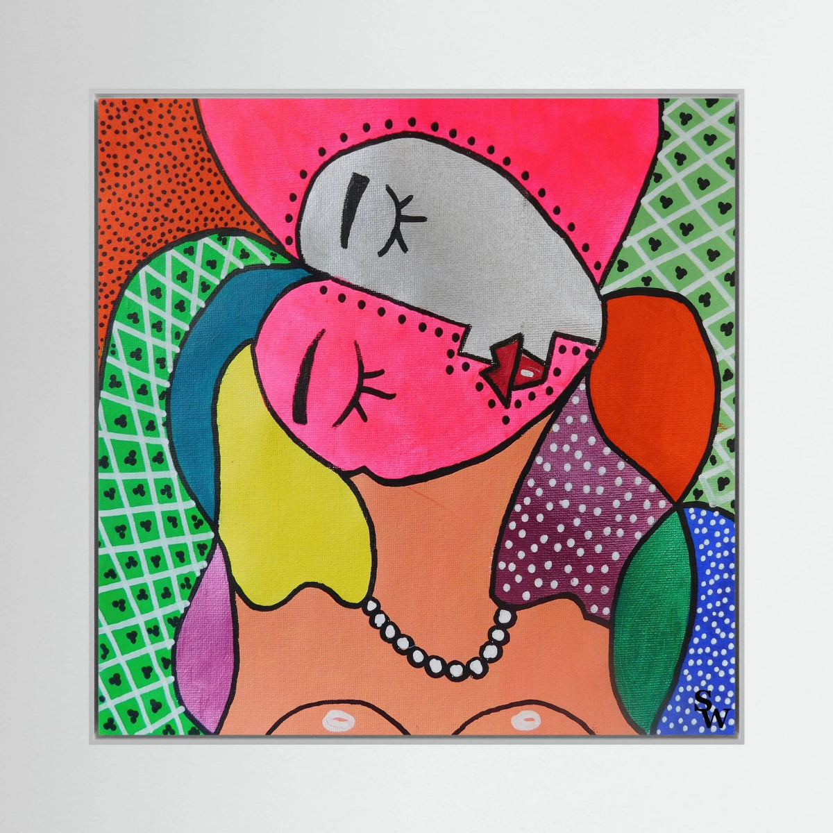 Patterns of Intimacy - Framed Canvas Print