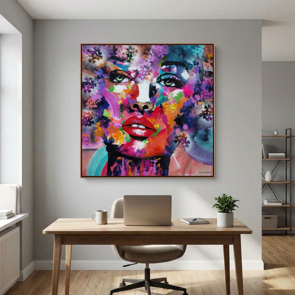 Spectrum of a Soul - Framed Canvas Print
